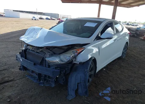 2013 Hyundai Elantra Limited из США, поврежденный, VIN 5NPDH4AE0DH159962